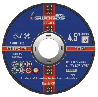 Metal Cutting Disc-ATI-OSA Approved - 7"-180x3.2x22