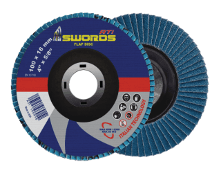 SS Flap Disc -ATI-OSA Approved - 4.5"-60 Grit 115x22.23mm